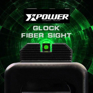 XPOWER TM GLOCK fiber sight Glock 17 Unicorn industries airsoft / gel blaster can fit Kublai P1 Paintball Accessories