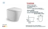 YA004 CE  Chaozhou factory  p-trap  white color bathroom ceramic back to wall toilet pan  for UK market on sale