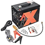 YiBang 350w 110V 60hz scubas pcp air pump compressor 300bar diving 450 psi auto shut off with 500cc 12 minutes from 0 to 4500psi