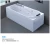 Import YIBEINI best quality white color whirlpools massage bathtub from China