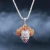Import Zircon Pendant Men Jewellery Accessories Halloween Skull Necklace from China