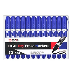 ZSCM  Cheap Whiteboard marker pen Office/School Black/Red/Blue Ink  dry erase whiteboard marker set