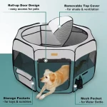 Wholesales Good Quality Dog Playpen Portable Pet PlayPen Foldable Large-Capacity Pet Tent for Indoor/Outdoor Travel Cam