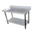 Import restaurant kitchen workbench stainless steel work table with backsplash from China