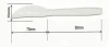 Disposable White Plastic Knife PP Food Grade Knife