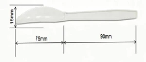 Disposable White Plastic Knife PP Food Grade Knife