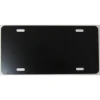 0.040 Black Aluminum Blank License Plate