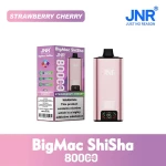 Bulk Buy JNR Big Mac Shisha 80K Strawberry Cherry 80k Puffs 30mL 1200mAh Quad Mesh Belgium