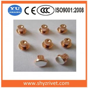Electrical Rivet Silver Copper Contact for Circuit Breaker