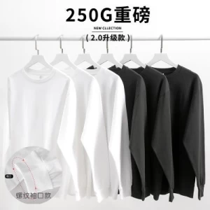 Cotton Loose Long-Sleeved T-shirt