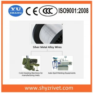 Silver contact wire for silver electrical contact