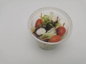 High Quality 750ml biodegradable PLA plastic container for cold salad