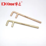 Non sparking F Wrench 200-1200mm Valve Handle Wrench Copper Explosion proof hand Tools