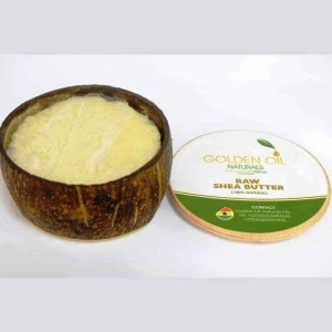 Raw Shea Butter in Coconut Shell