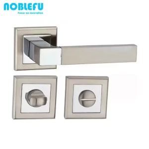 Domino Door handle Real nickel/chrome