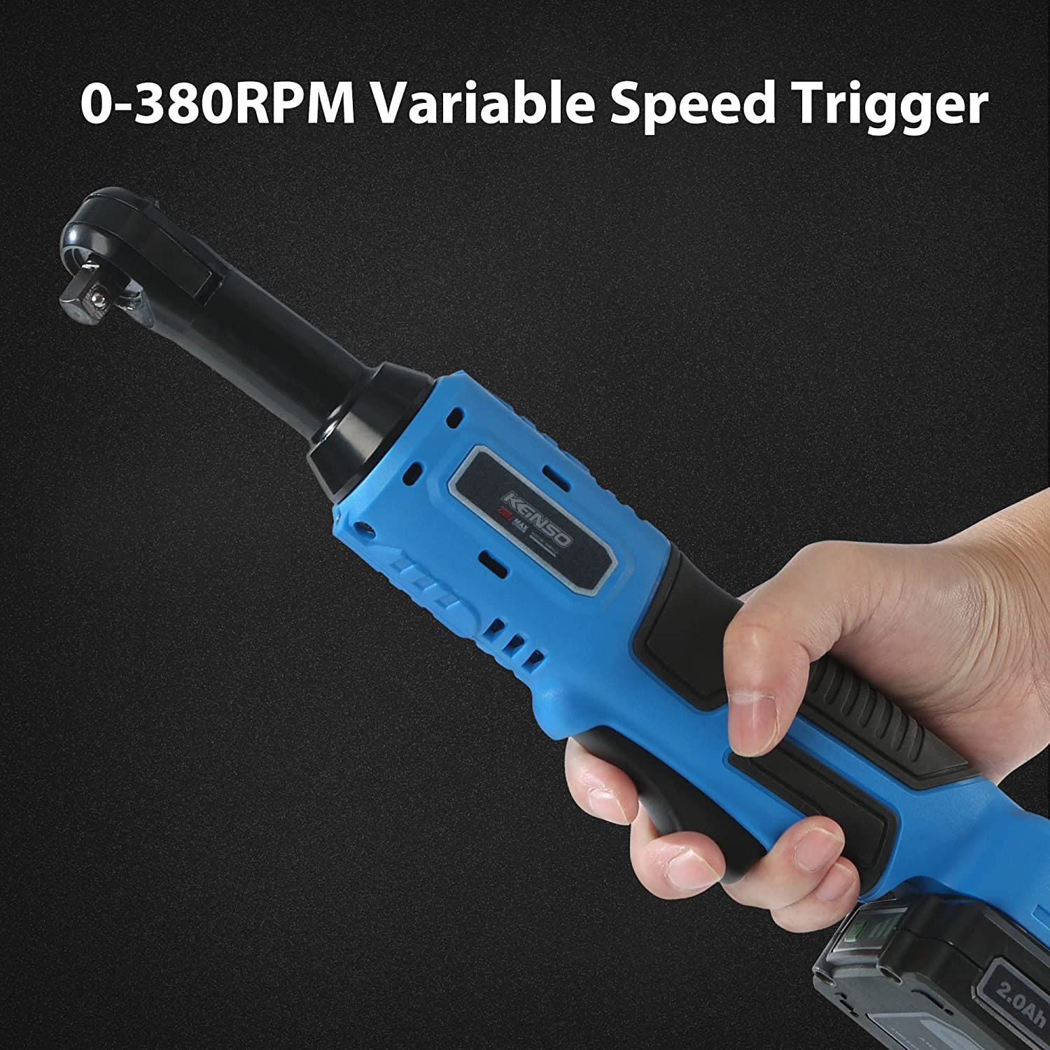HarvoTex 3/8" Cordless Electric Ratchet Wrench - 20V Tool Only (Fits Dewalt Batteries)