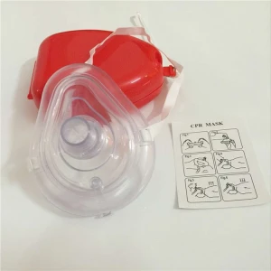 Inflatable CPR face mask mouth to mouth simple artificial respirator face mask rescue CPR first aid face mask