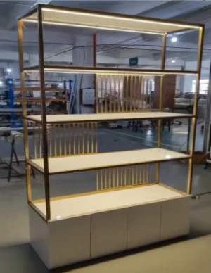 Custom Stainless Steel & MDF Jewelry Display Cabinet – Non-Standard, Made-to-Order