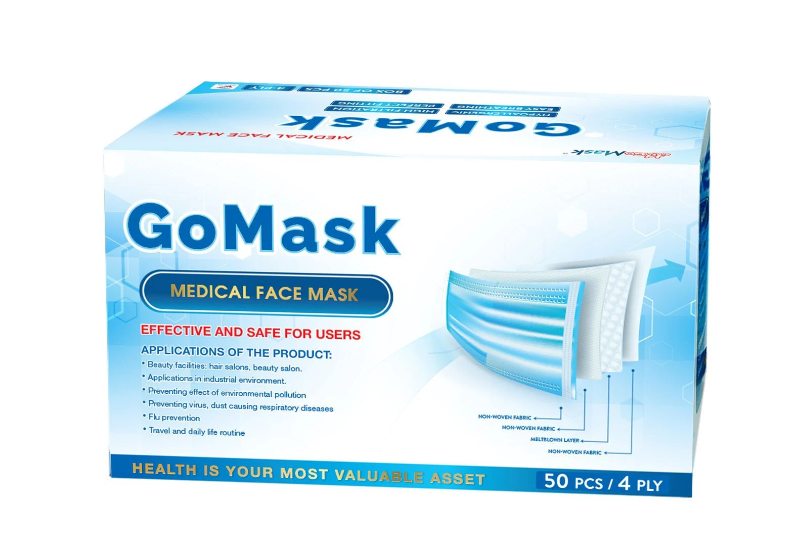 Buy Medical Face Mask – 4 Ply – Go Mask from Nhi Gia Trading and ...