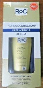 Roc Retinol Correxion Deep Wrinkle Serum 1.0 Oz. NEW IN SEALED BOX