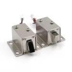 Electromagnetic Solenoid Lock, Mini DC 12V 0.43A Door Drawer Tongue Down Slim Design Assembly Magnetic Lock for Cabinet