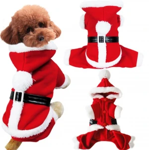 Pet Christmas Costumes Dog Costumes Suitable for Small Dogs Fall Winter Jackets Puppy Cat Hoodie