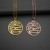 Import Name necklace Electroplated real gold English life tree family necklace from China