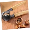 Heavy Duty Nutcracker Walnut Cracker Nut Tongs with Adjustable wood Handle for Walnut Almonds Hazelnuts Pistachio
