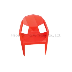 Multi Color Full Plastic Dining Chair With Backrest For Restaurant