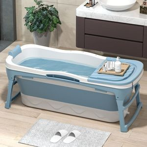 1.43m Extra-long Portable Bathtub For Adults Foldable Bathtub For