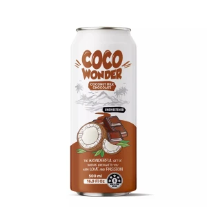 Soft Drink 500ml Cocowonder Coconut Milk With Chocolate Free Sample, Manufacture Vietnam Private Label (OEM, ODM)