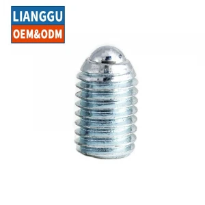 Customized stainless steel threaded headless Point Spring loaded Ball plunger