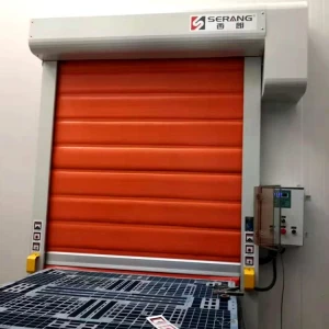 Good quality industrial commercial automatic thermal insulated pvc fast roll up door