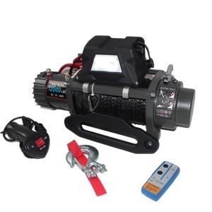 Fast speed 12500lbs (5670kg ) electric winch for off road recovery waterproof IP 66