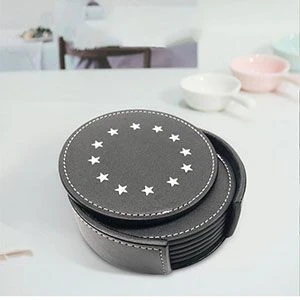 Non-slip mat thermal insulation coaster set European and American four-piece six-piece coaster business gift placemat