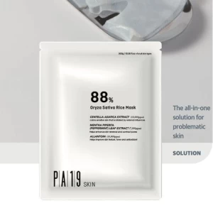 PA19SKIN 88% Oryza Sativa Rice Mask for Aesthetics