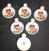 Ceramic Fridge Magnets With Christmas Design