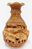 Wooden Elephant Carved Pot