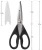Import All Purpose Shears with Protective Sheath, 8.72-Inch, Black from Pakistan