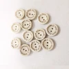 15mm/20mm/25mm 2 Holes Round Flatback cute Wooden Buttons with letter Hand made with love