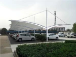 Tensile Parking Shades Manufacturer | Car Parking Tensile Structure | Waterproof Fabric Car Shade Structures Supplier