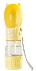 Portable water dispenser for dogs going out, feeding food, walking dogs outdoors, drinking water, accompanying cup