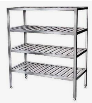 3-layer multi-functional kitchenware storage rack stainless steel bench shelf