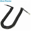 10 ft custom 4p4c handset cords curve cables handset phone cords