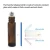 Import 10 ml Amber Glass Roller Bottle with Removable Stainless Steel Roller Ball from China