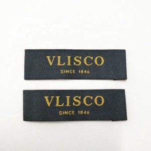 100% polyester high definition embossed  textile woven care label
