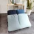 Import 100% pure plain home linen fabric bed set flat sheets duvet cover from China