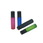 10ml matte glass essential oil roll-on bottle / eye cream bottles / perfume roll-on with steel ball glass ball bottle
