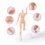Import 11 inch female plastic doll model 12 joints plastic naked doll body without head from China