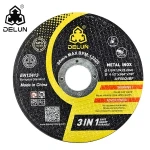 115mm 4 1/2 4.5inch DELUN metal inox stainless grinding stone abrasive tools abrasivos cutting disc cutting wheel disco de corte